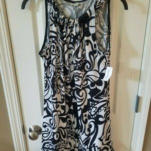 Zebra Dressbarn Shimmer Sparkle Dress Ruffles